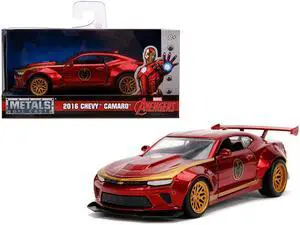 2016 Chevrolet Camaro "Iron Man" Theme "Marvel" Series 1/32 Diecast Model Car by Jada