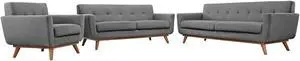 Engage Sofa Loveseat and Armchair Set of 3 - Expectation Gray