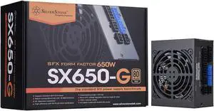 650W, SFX form factor, single +12V rails with 54.2A output, Silent 92mmFan with 18dBA, efficiency 80Plus Gold certification, fully modular cable, 4x 6+2pin PCI-E.
