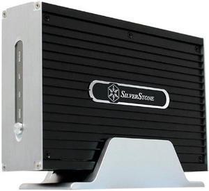 Black, Aluminum External 3.5" HDD enclosure USB + LAN connection capability