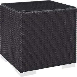 Convene Outdoor Patio Side Table - Espresso