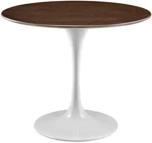 Lippa 36" Round Walnut Dining Table - Walnut