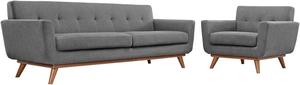 Engage Armchair and Sofa Set of 2 - Expectation Gray