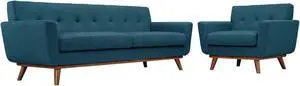 Engage Armchair and Sofa Set of 2 - Azure