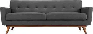 Engage Upholstered Fabric Sofa - Gray