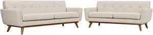 Engage Loveseat and Sofa Set of 2 - Beige