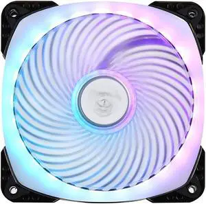 120x120x25mm / Transparent blade with black frame / 4pin fan with PWM/ ball bearing / Adressable RGB / Air Penetrator Frame