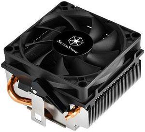 Silverstone CPU Cooler 54mm high for low profile,6mm heatpipe *2 with al pin and 8015PWM fan only support AMD socket