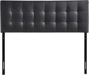 Lily King Upholstered Vinyl Headboard - Black