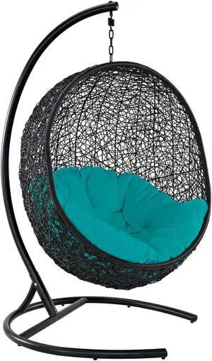Encase Swing Outdoor Patio Lounge Chair - Turquoise