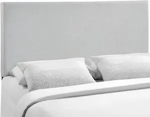 Region Queen Upholstered Fabric Headboard - Sky Gray