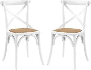 Gear Dining Side Chair Set of 2 - White