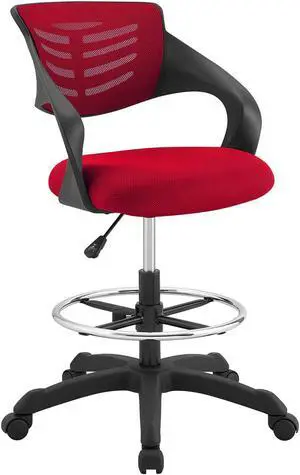 Thrive Mesh Drafting Chair - Red Thrive Mesh Drafting Chair - Red