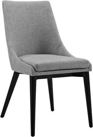 Viscount Fabric Dining Chair - Light Gray