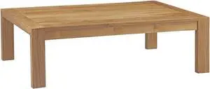 Upland Outdoor Patio Wood Coffee Table - Natural