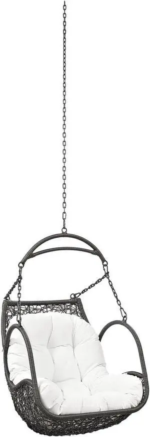 Arbor Outdoor Patio Swing Chair Without Stand - White Arbor Outdoor Patio Swing Chair Without Stand - White