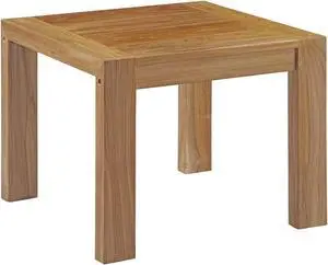 Upland Outdoor Patio Wood Side Table - Natural