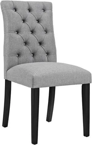 Duchess Fabric Dining Chair - Light Gray