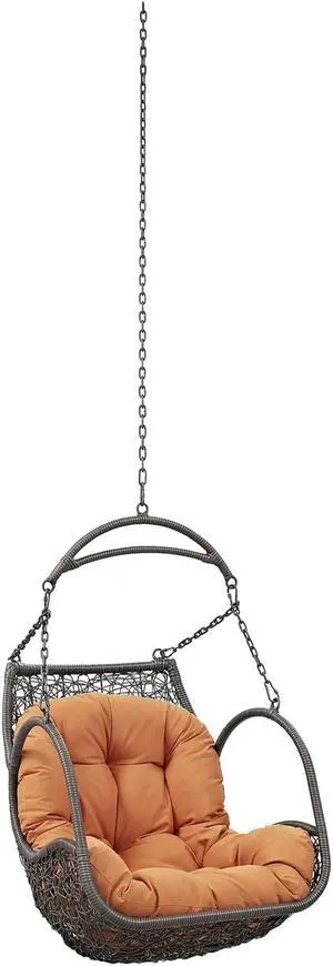 Arbor Outdoor Patio Swing Chair Without Stand - Orange Arbor Outdoor Patio Swing Chair Without Stand - Orange