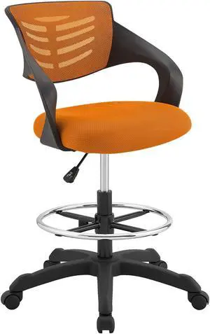 Thrive Mesh Drafting Chair - Orange
