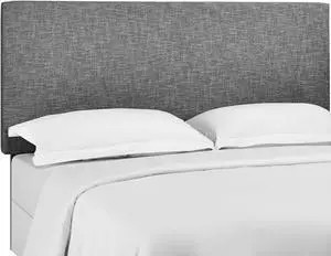 Taylor Full / Queen Upholstered Linen Fabric Headboard - Light Gray