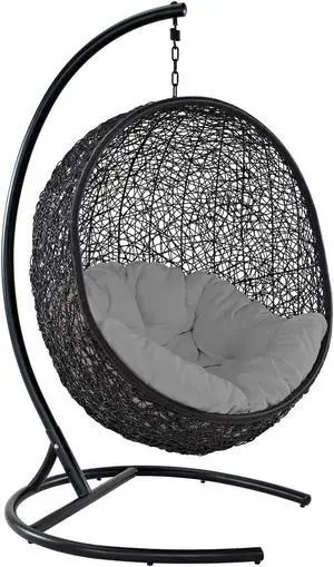 Encase Swing Outdoor Patio Lounge Chair - Gray Encase Swing Outdoor Patio Lounge Chair - Gray