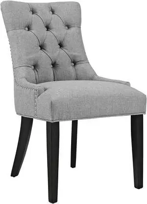 Regent Fabric Dining Chair - Light Gray