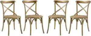 Gear Dining Side Chair Set of 4 - Natural