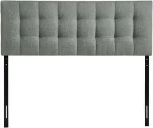 Lily Full Upholstered Fabric Headboard - Gray