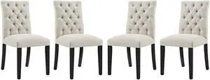 Duchess Dining Chair Fabric Set of 4 - Beige