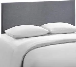 Region Queen Upholstered Fabric Headboard - Smoke