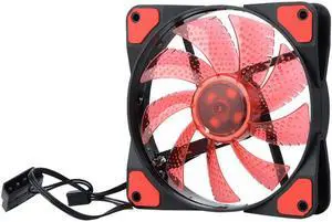 DC 12 V 4Pin 3Pin 120*120*25mm 15 LED Stille Koeler Fan PC Computer Chassis fan Case Heatsink Koelventilator
