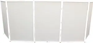 ProX XF-5X3048W 5 Panel - White Frame DJ Facade W-SS Quick Release 180 Hinges