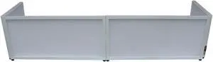 ProX XF-TTFW 6 Ft Tabletop DJ Facade White Frame W/Black and White Scrims