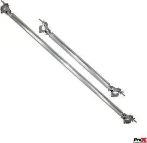 ProX XT-DCS59 59 Inch (149.86cm) Single Truss Tube W-Clamp and Hinge on Each End | 2 Inch | 2mm Wall