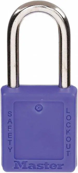 Lockout Padlock,KD,Blue,1-3/4"H,PK6 MASTER LOCK 410S6BLU