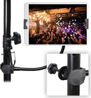 ProX X-MOBITCP20 Mobi Buddy Hands Free Tablet Mobile Device Clip Kit DJ Cellphone holder Selfie Stick Table Stand Tripod Clamp and Case