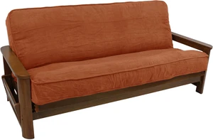 Blazing Needles Solid Microsuede Double Corded 8" to 9" Futon Cover, Full, Spice Blazing Needles Solid Microsuede Double Corded 8" to 9" Futon Cover, Full, Spice