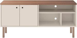 Windsor 53.54 TV Stand in Off White and Nature