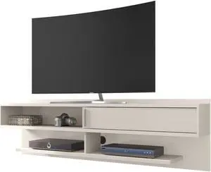 Astor 70.86 Floating Entertainment Center in Off White
