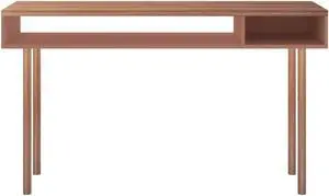 Windsor 47.24 Console Accent Table in Ceramic Pink and Nature