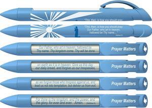 Greeting Pen Rotating Message Prayer Matters - Lord's Prayer Scripture Pen 6 Pack (36032)