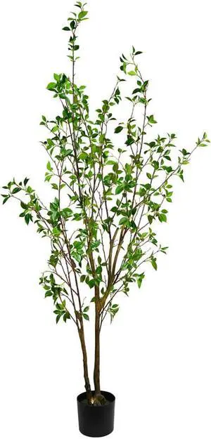 Vickerman 72" Potted Baby Leaf Tree - FU191572