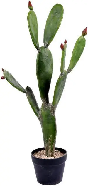 Vickerman 34" Green Potted Cactus - FE191434