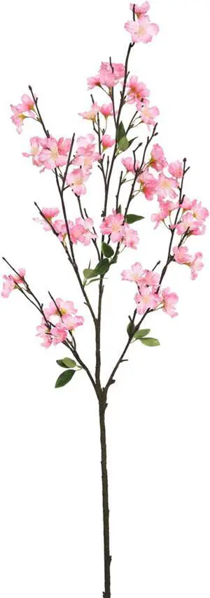 Vickerman 40'' Artificial Pink Cherry Blossom Spray, 3 per Pack.