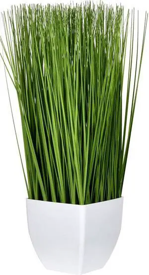 Vickerman 22.5" Green Potted Grass - FV190222