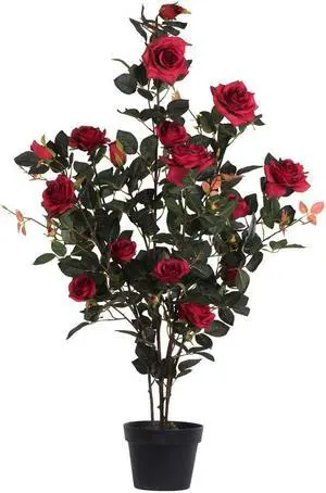 Vickerman 45" Red Rose Plant in Pot - TA181803