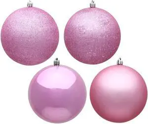 Vickerman 3" Pink Ball 4 Finish Asst 16/Bx - N590879