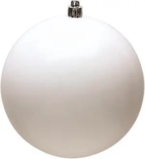 Vickerman 6" White Shiny Ball UV 4/Bag - N591511DSV