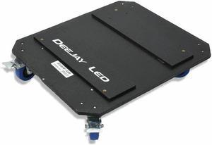 DJ Case Caster Kit Dolly w/ Four 3.5-in Wheels Two Wheels Have Brake